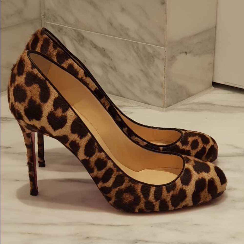 Christian Louboutin Fifi mohair pumps